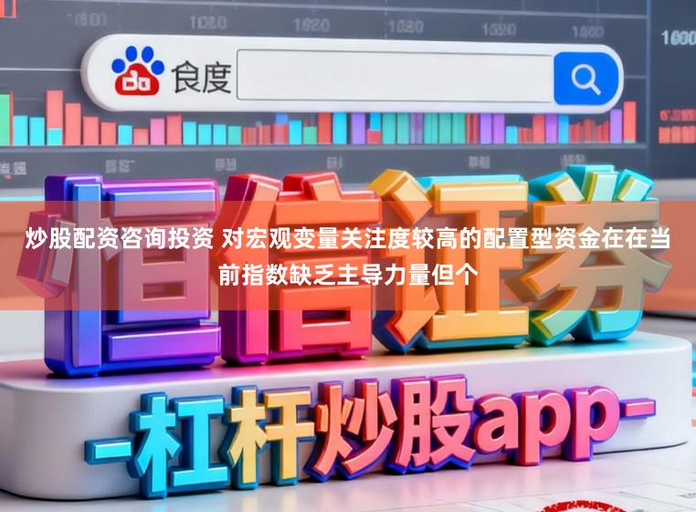 炒股配资咨询投资 对宏观变量关注度较高的配置型资金在在当前指数缺乏主导力量但个
